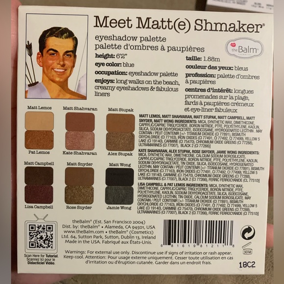 TheBalm Meet Matt(e) Shmaker palette - Picture 4 of 4